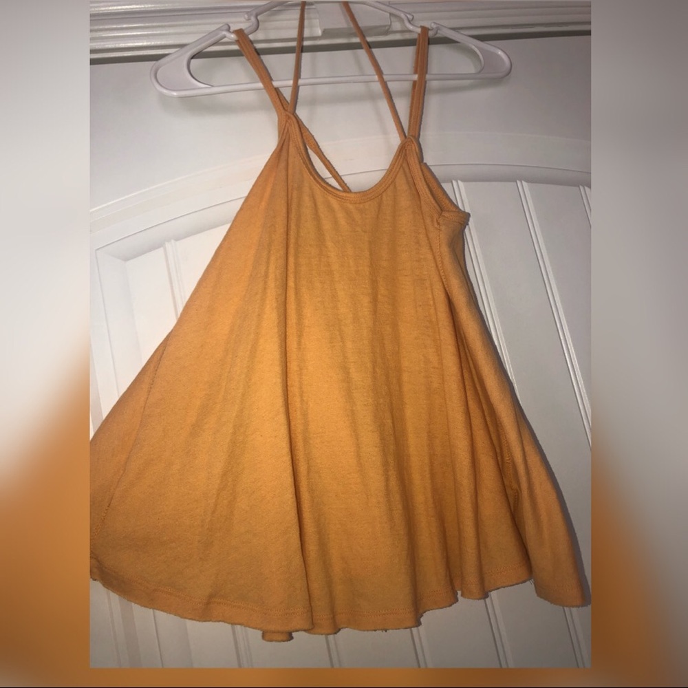 Free People tank top with straps and tie back